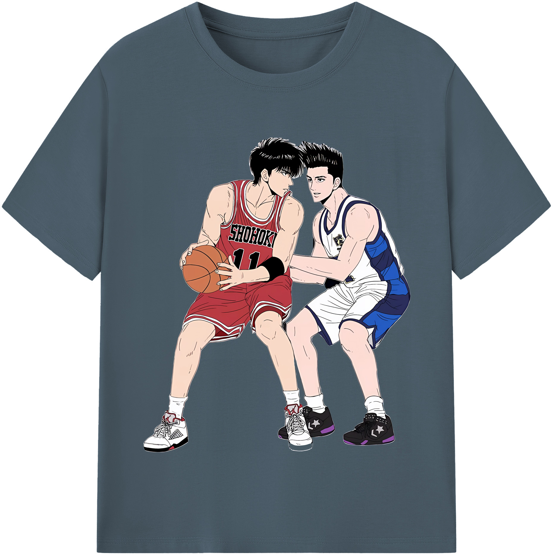 （画像用） SLAM DUNK／スラムダンク 綿100％半袖Tシャツ（フロントプリント）